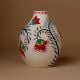 Handcrafted Ceramic Madhubani Floral Vine Decorative Art Vase